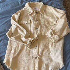 Celebrity Pink Beige Button-Up Shirt